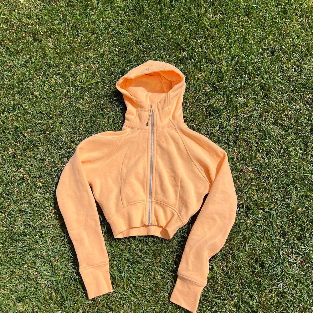 Lululemon Orange Cropped sweater Women’s size 2 orange